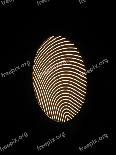 Fingerprint Finger Print Light Lamp Ornament