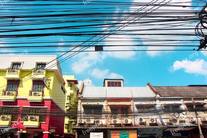 Bangkok Khao San House Street Wire