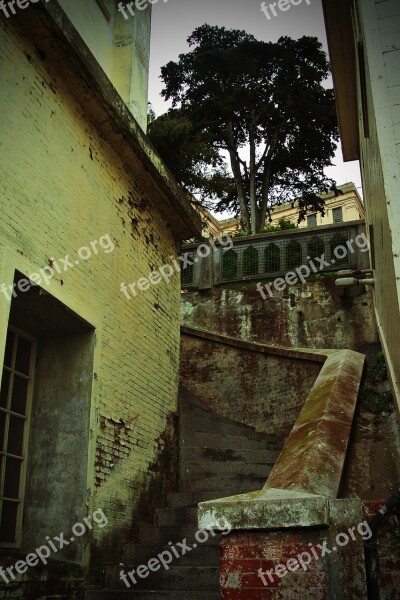 Ruin Abandoned Lapsed Building Alcatraz