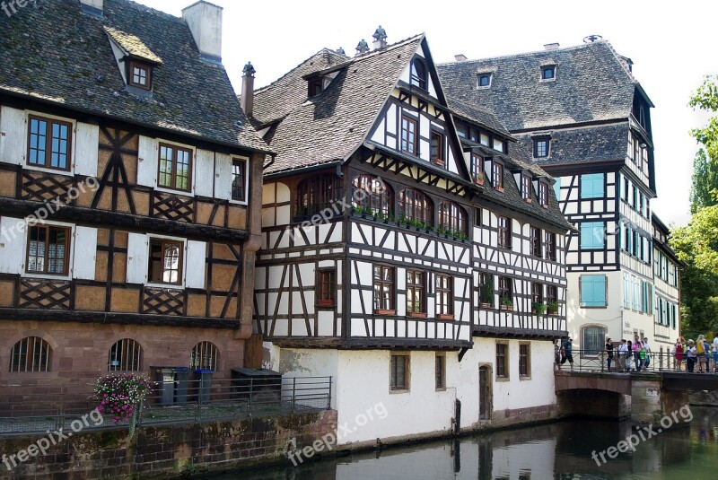 Alsace Strasbourg Timbered House Shutters Alsatian House