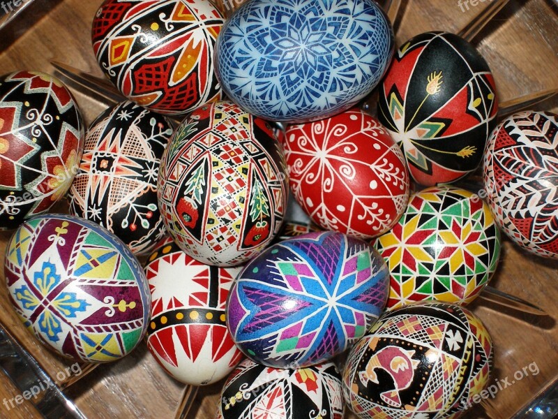 Pysanky Easter Eggs Traditional Ukrainian Pysanka