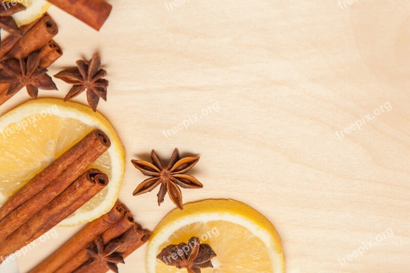 Cinnamon Lemon Anise Seasonings Spices