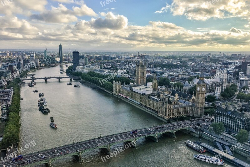 United Kingdom England London The River Thames London Skyline