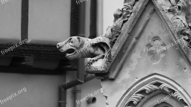 Spout Gothic France Gothic Architecture Free Photos