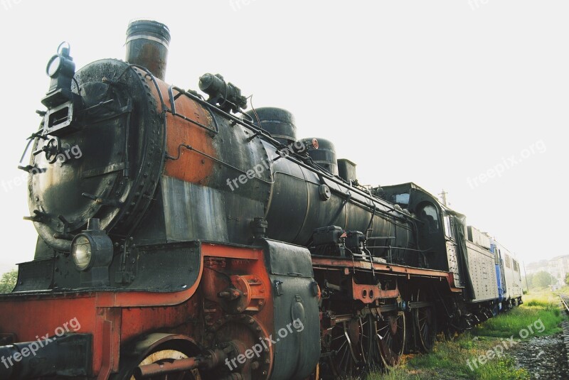 Train Vintage Old Golden Age Locomotive