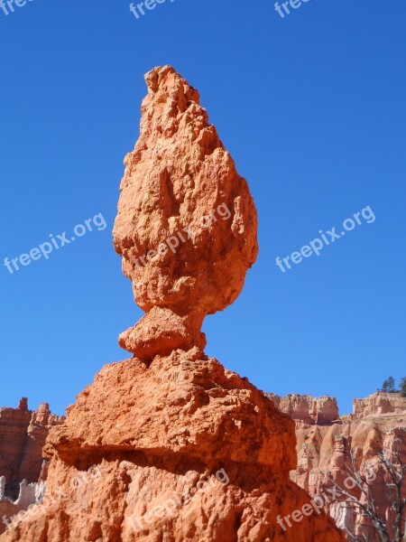 Brice Canyon Balance Rock Balance Utha United States