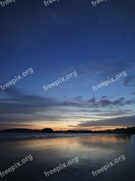 Glow Sea Thailand Krabi Sunset