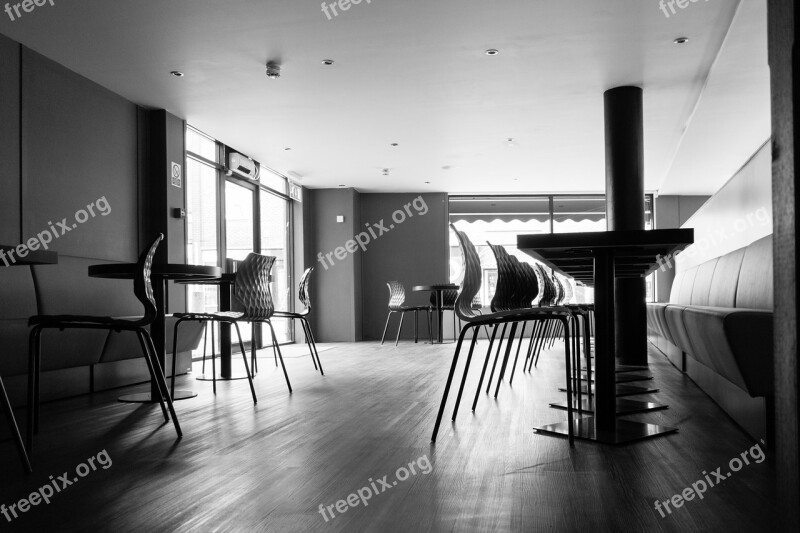 Stark Room Interior Monochromatic Modern