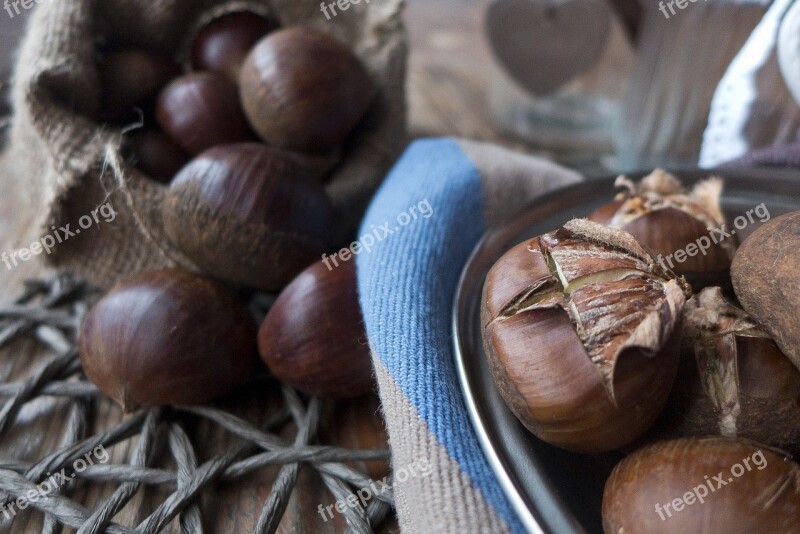 Autumn Chestnuts Castanea Dining Table Bag