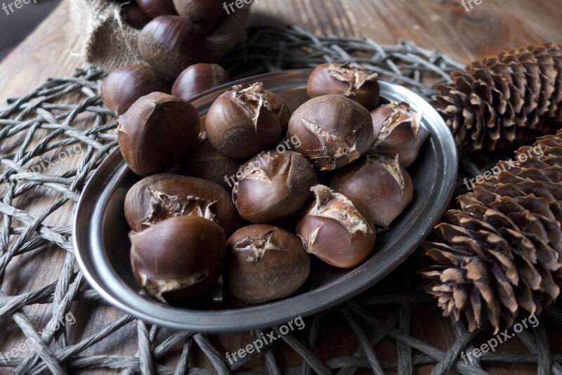 Autumn Chestnuts Castanea Dining Table Bag