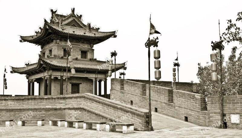 Xi'an China Rampart Pierre Architecture