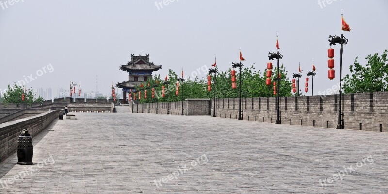 Xi'an China Rampart Pierre Architecture