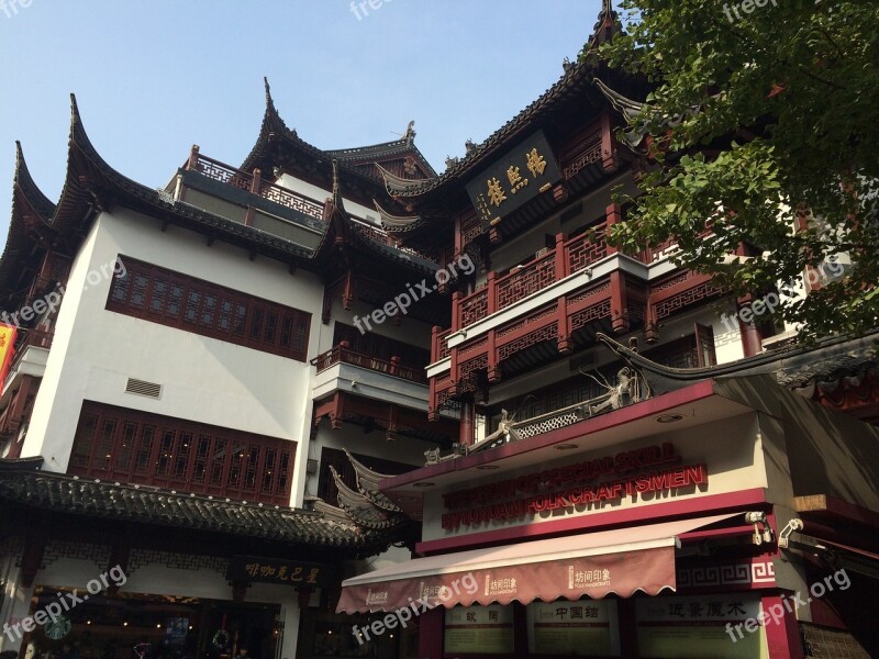 China Shanghai Building Pagoda Historic Center