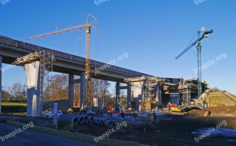 Highway Construction Site Valley Bridge Crash New Building Once Ripe