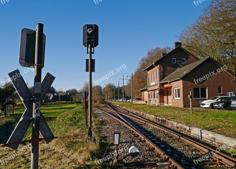 Lost Place Shut Down Railway Station Private Railway Tecklenburg