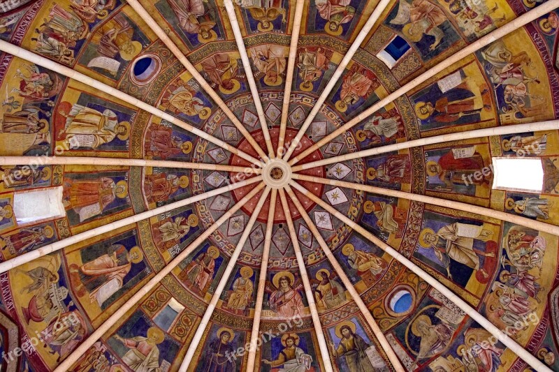 Parma Baptistery Dome Italy Emilia Romagna