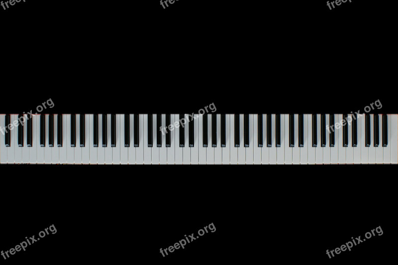 Keys Piano Keyboard Isolated Piano Keyboard