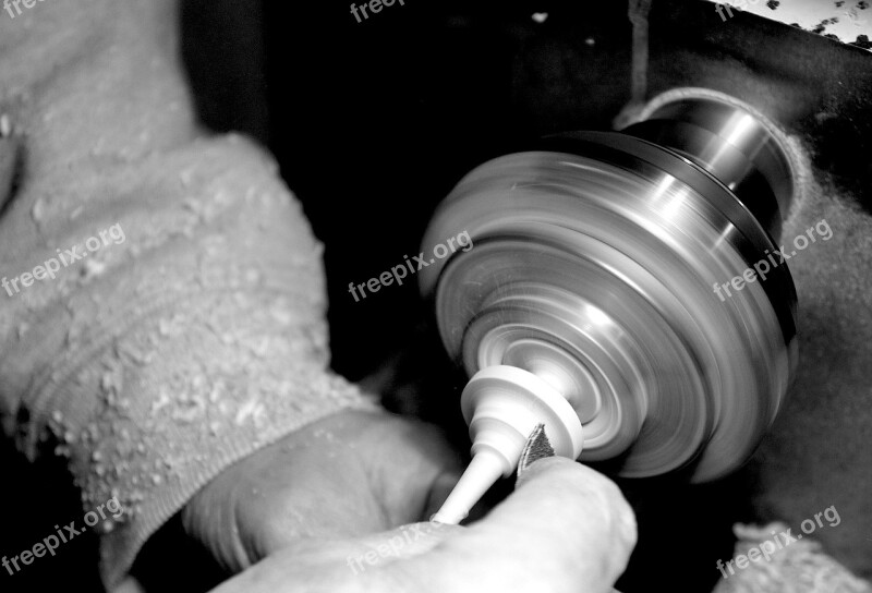 Overelaborate Lathe Hand Labor Free Photos