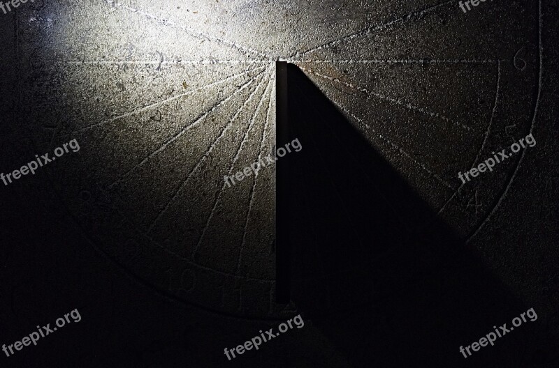 Sundial Shadow Stone Clock Time