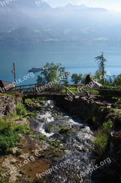 Water Lake Ship Landscape Rest