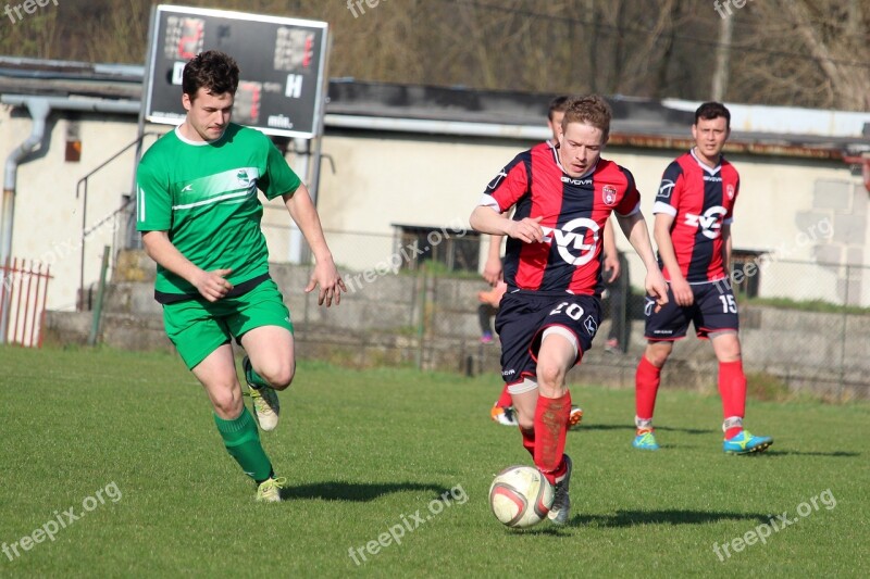 Football Player Clash Of The A Duel For The Ball Men