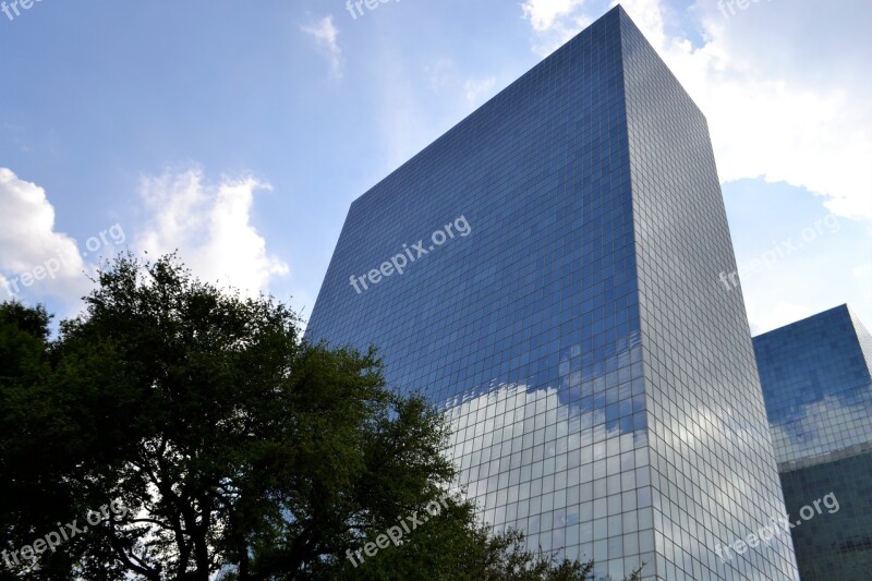 Business District Skyline Houston Texas Workplace