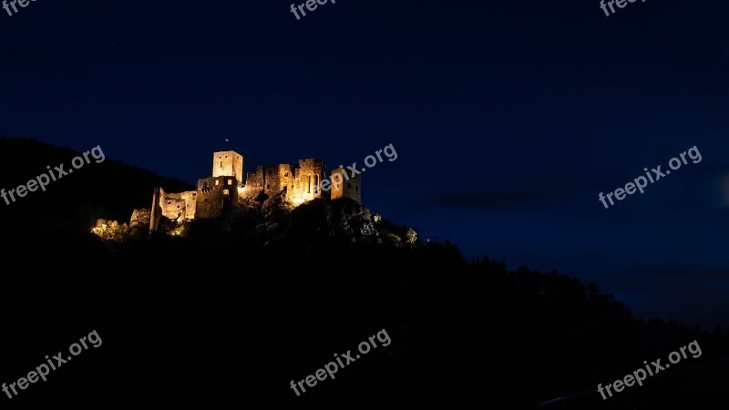 Castle Hill Mountain Slovakia Panorama