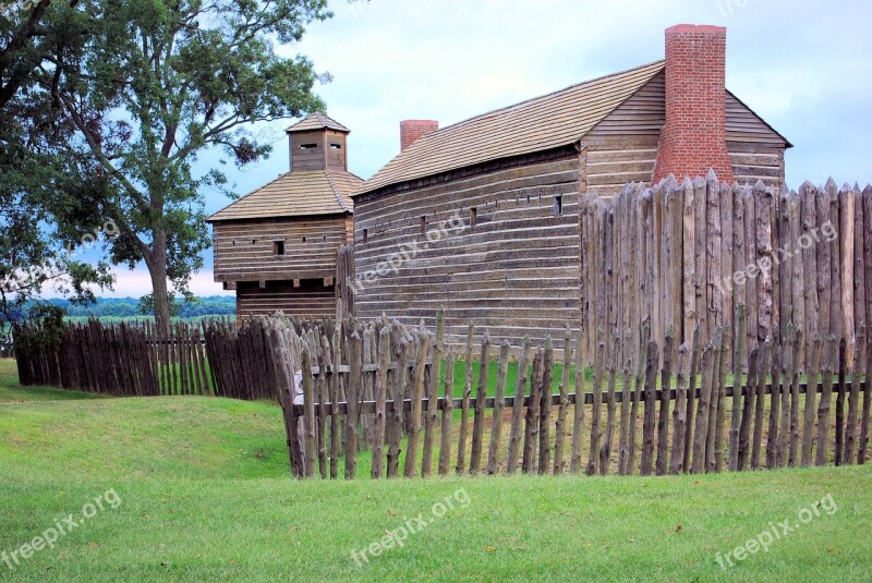 Fort Massac Stockade And Buildings Oven Fort Colonial Illinois