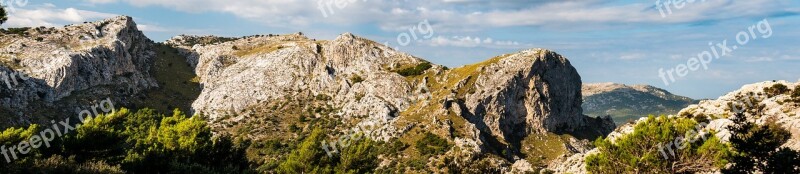 Mallorca Tramuntana Mountain Range Mountains Cliff