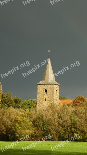 Church Lichtspiel Nature Weather Front Building