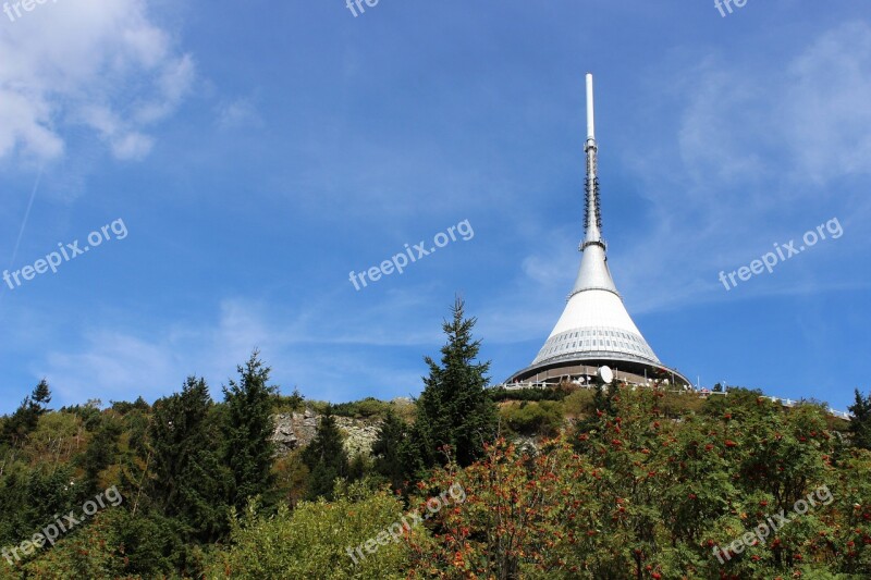 Ještěd Transmitter Mountains Sky View