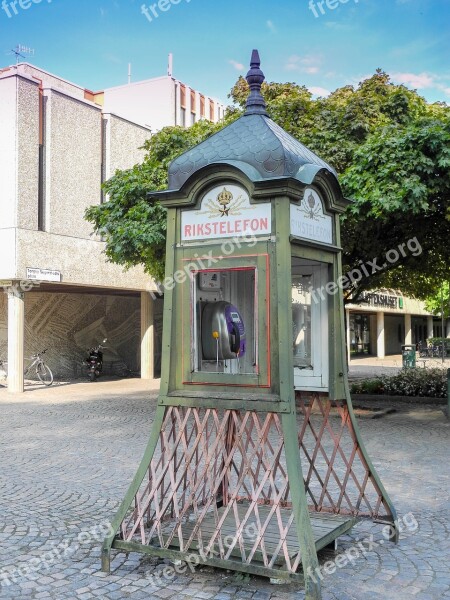 Phone Booth Sweden Phone Old Antique