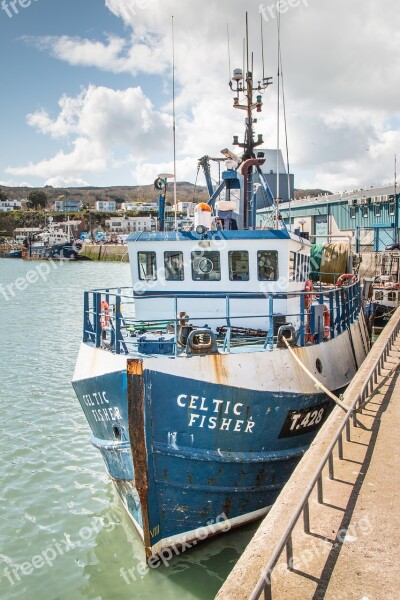 Fisher Boat Sea Ireland Harbour Port