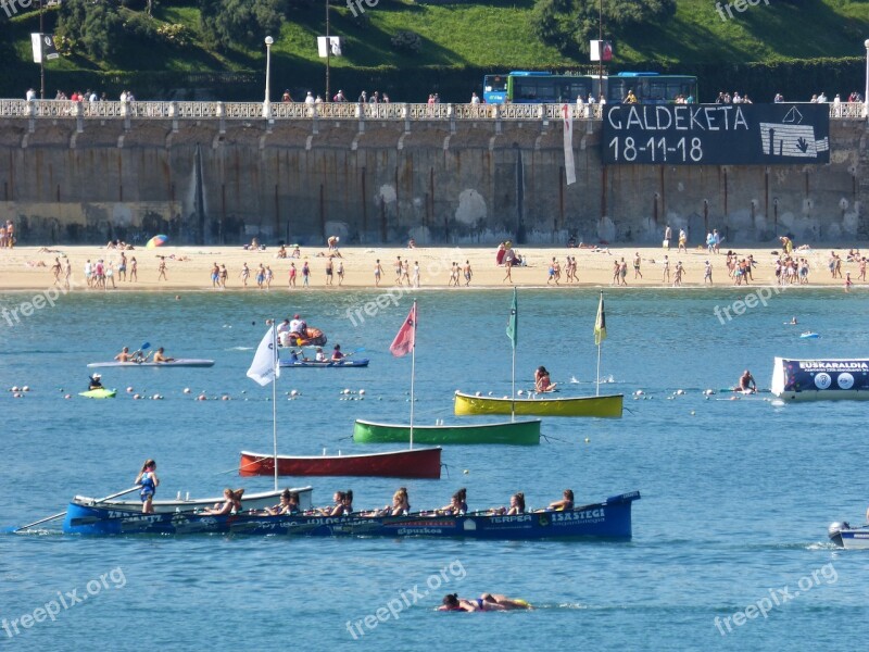 Regatta Euskadi Rowers Rowing Traineras