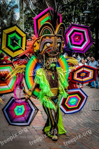 Folklore Dance Culture Colombia Colombian