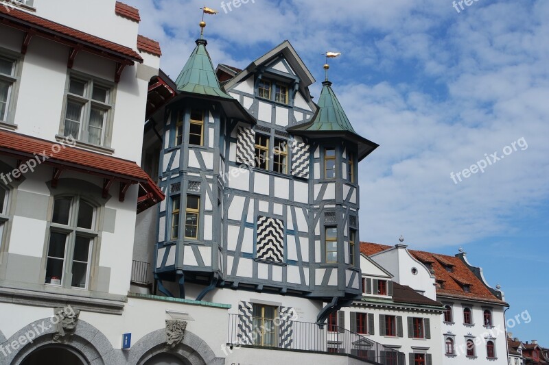 St Gallen Historic Center Switzerland Historically Bay Window