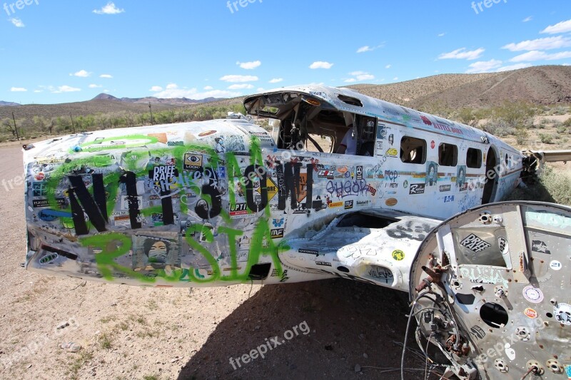 Plane Abandoned Aircraft Wreck Airplane