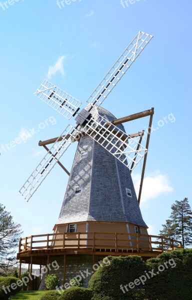 Landscape Windmills Sky Free Photos