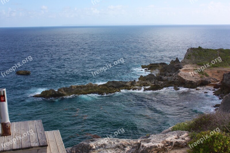 Guadeloupe Grande-terre Saint-françois Rock Current