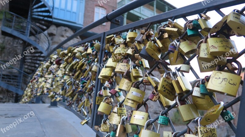 Georgia Tbilisi Love Lock Free Photos