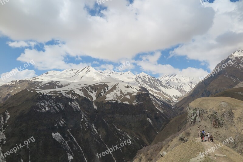 Georgia Gudauri Mountain Caucasus The Caucasus