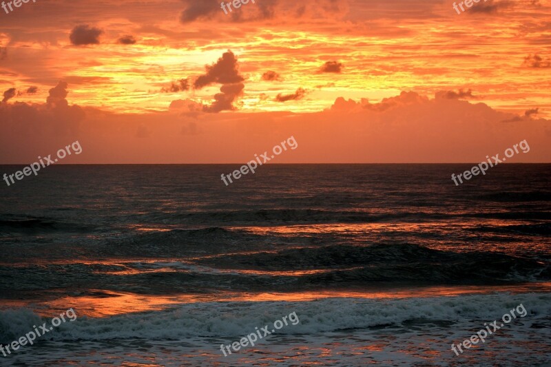 Majestic Sunrise Sunrise Orange Color Beauty Nature