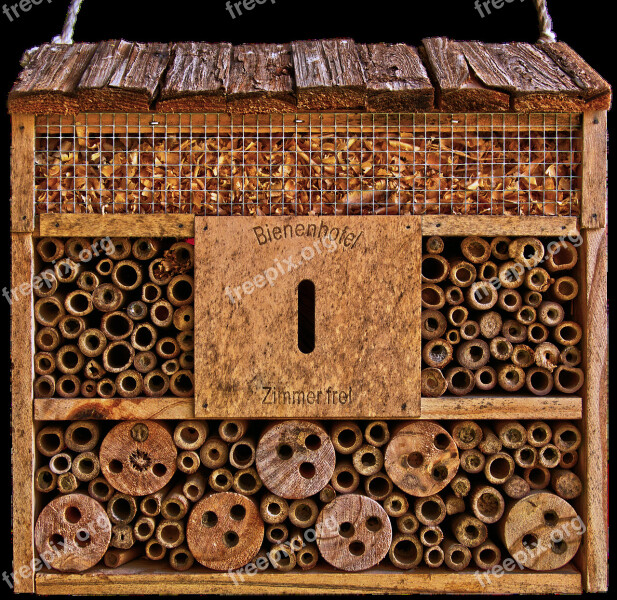 Insect Hotel Shelter Nesting Help Nature Conservation Insect Box