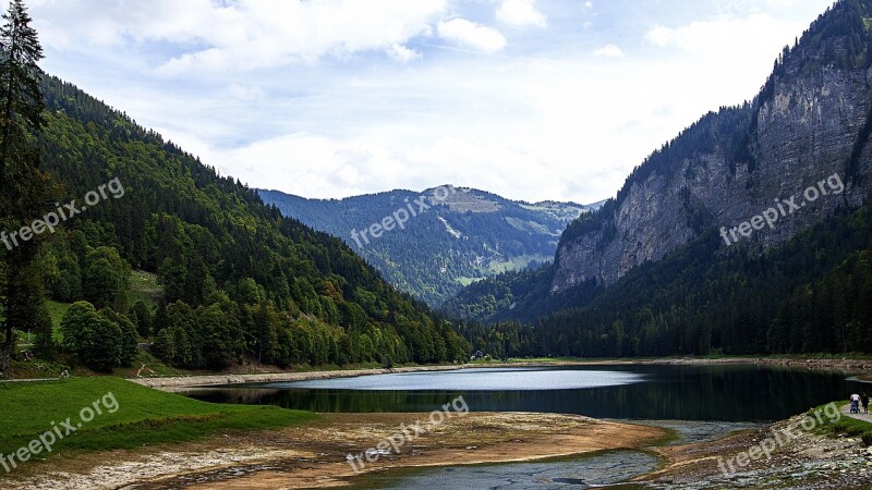 Lake Haute-savoie Mountain France Nature