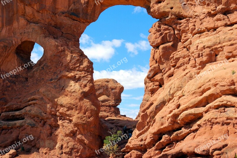 Turret Arch Sandstone Fin Arches National