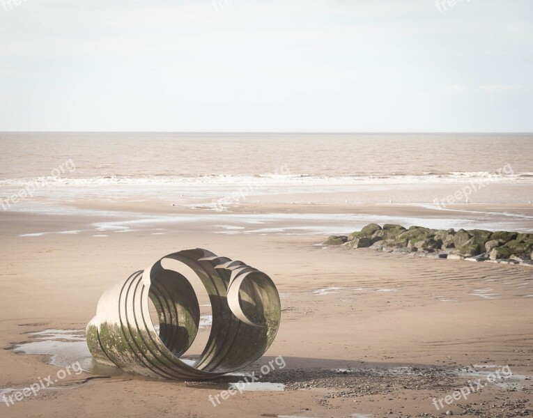 Beach Blackpool Lancashire Sea Sand