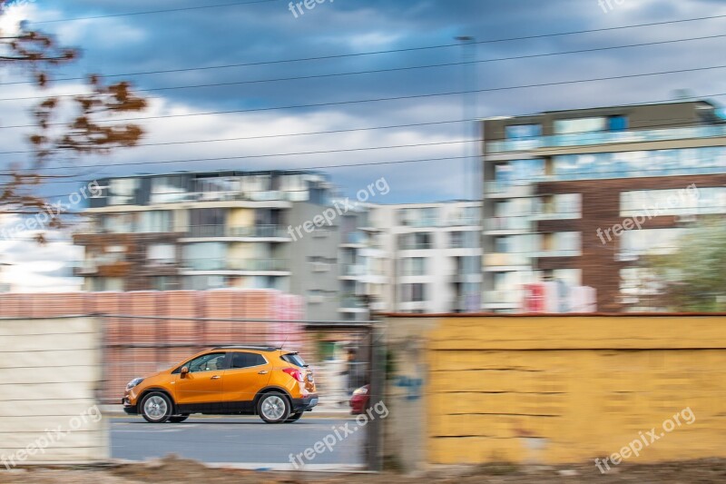 Speed Car Urban Motion Blur Slow Shutter