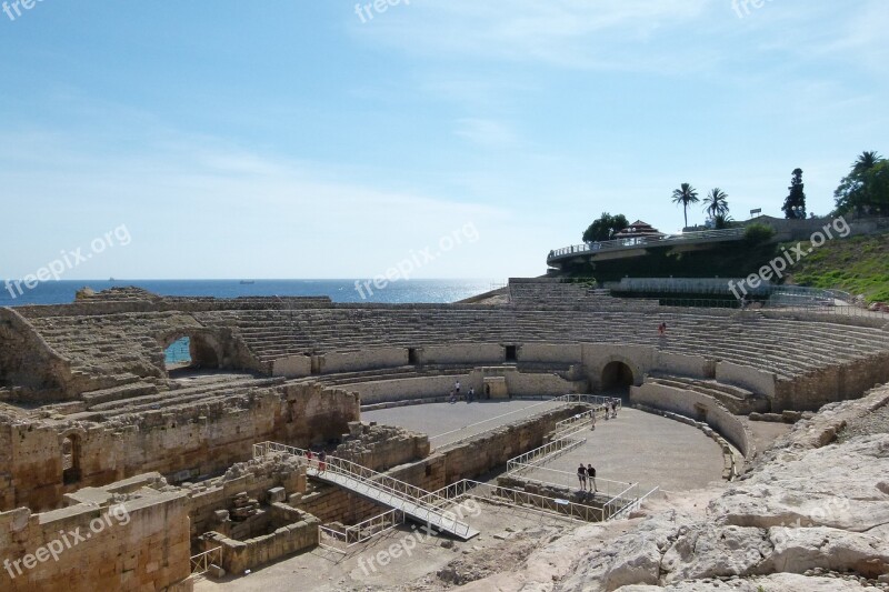 Tarragona Amphitheatre Heritage Architecture Archeology