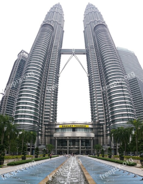 Petronas Twin Towers Skyscraper Kong Kuala Tweens Free Photos