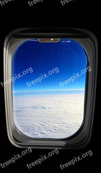 Sky Window Airplane Window Airplane Sky Window